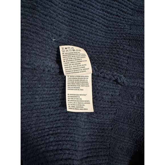 American Eagle Royal Blue Knit Sweater Size Medium - Picture 6 of 8
